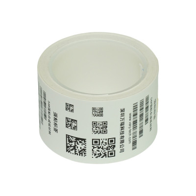 Strong adhesive synthetic paper label