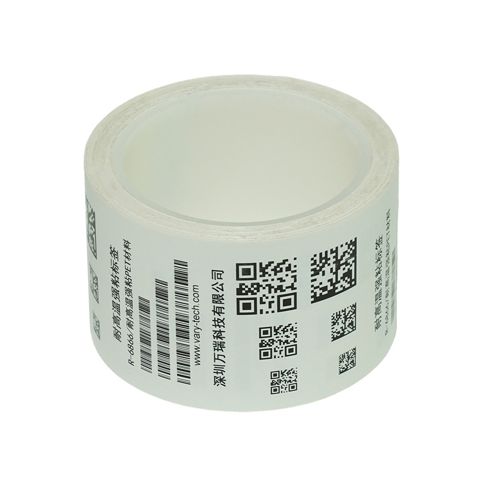 High temperature resistant and strong adhesive PET label