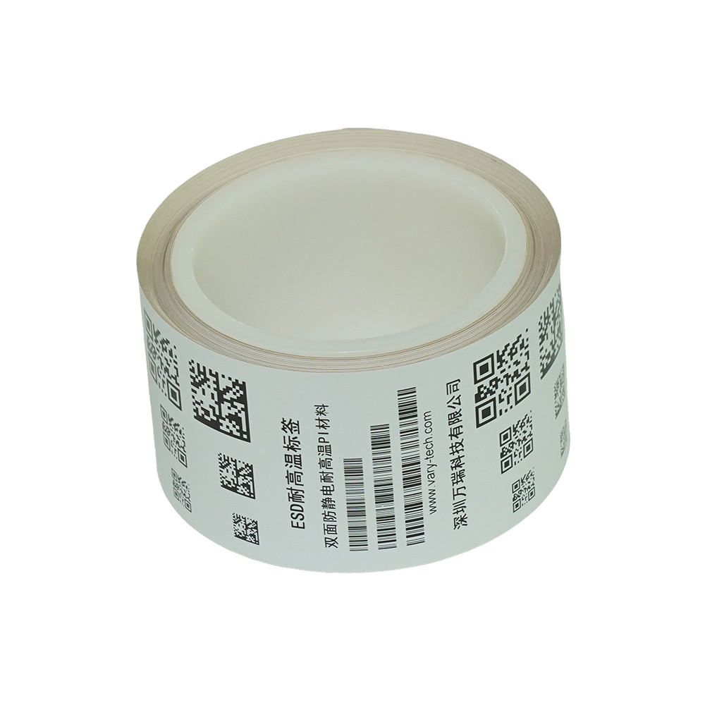 Double sided anti-static and high-temperature resistant PI label
