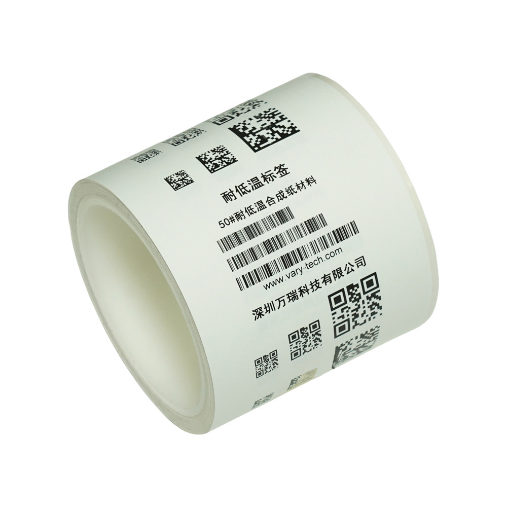 Low temperature resistant synthetic paper label