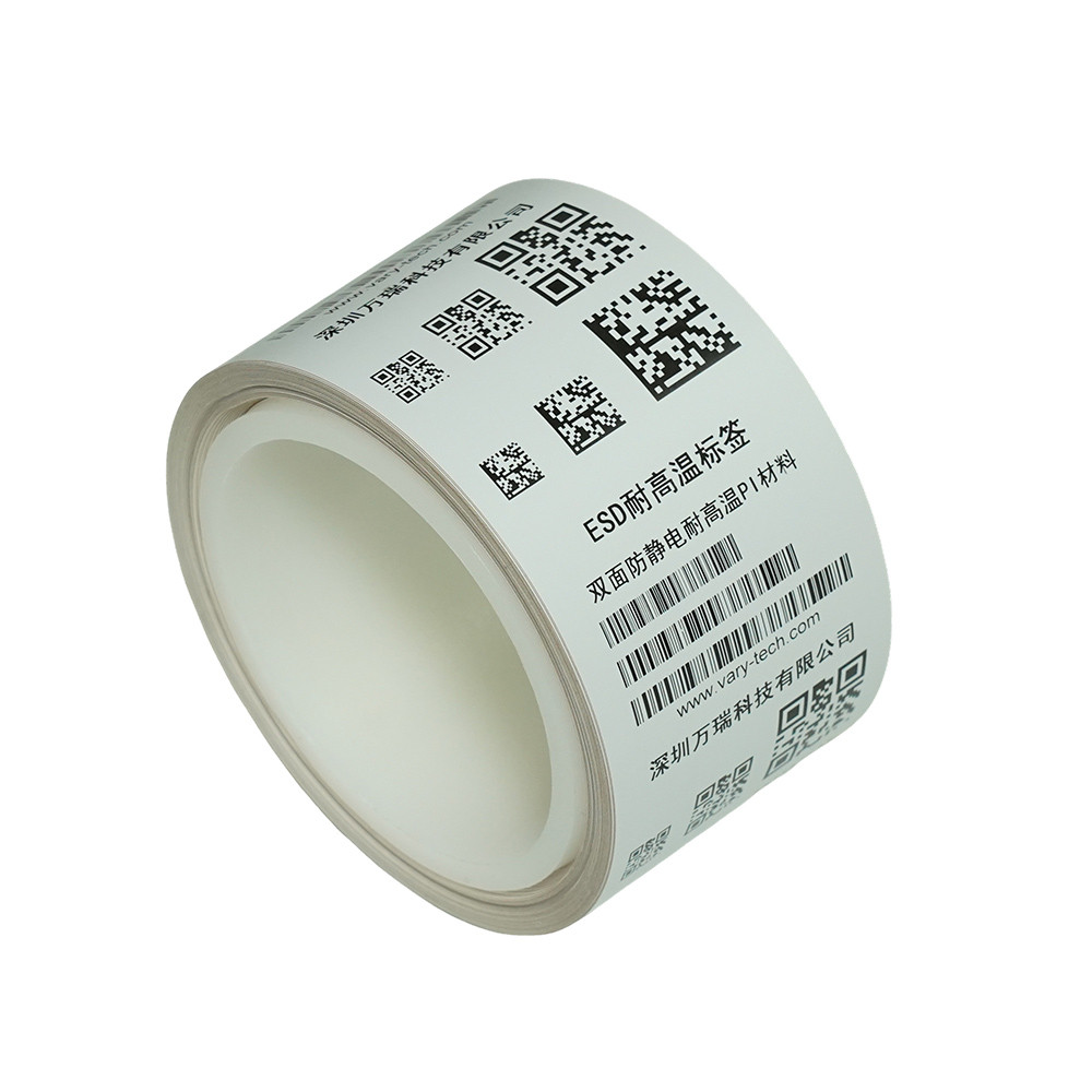 Double sided anti-static and high-temperature resistant PI label