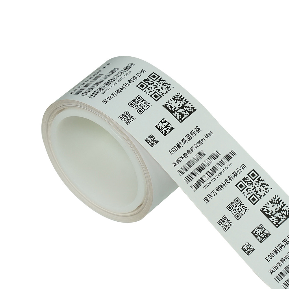 Double sided anti-static and high-temperature resistant PI label